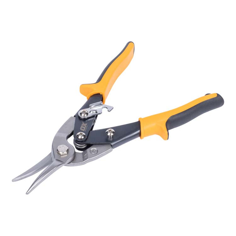 OX Pro Aviation Snips With Holster - Straight Cut (Yellow)