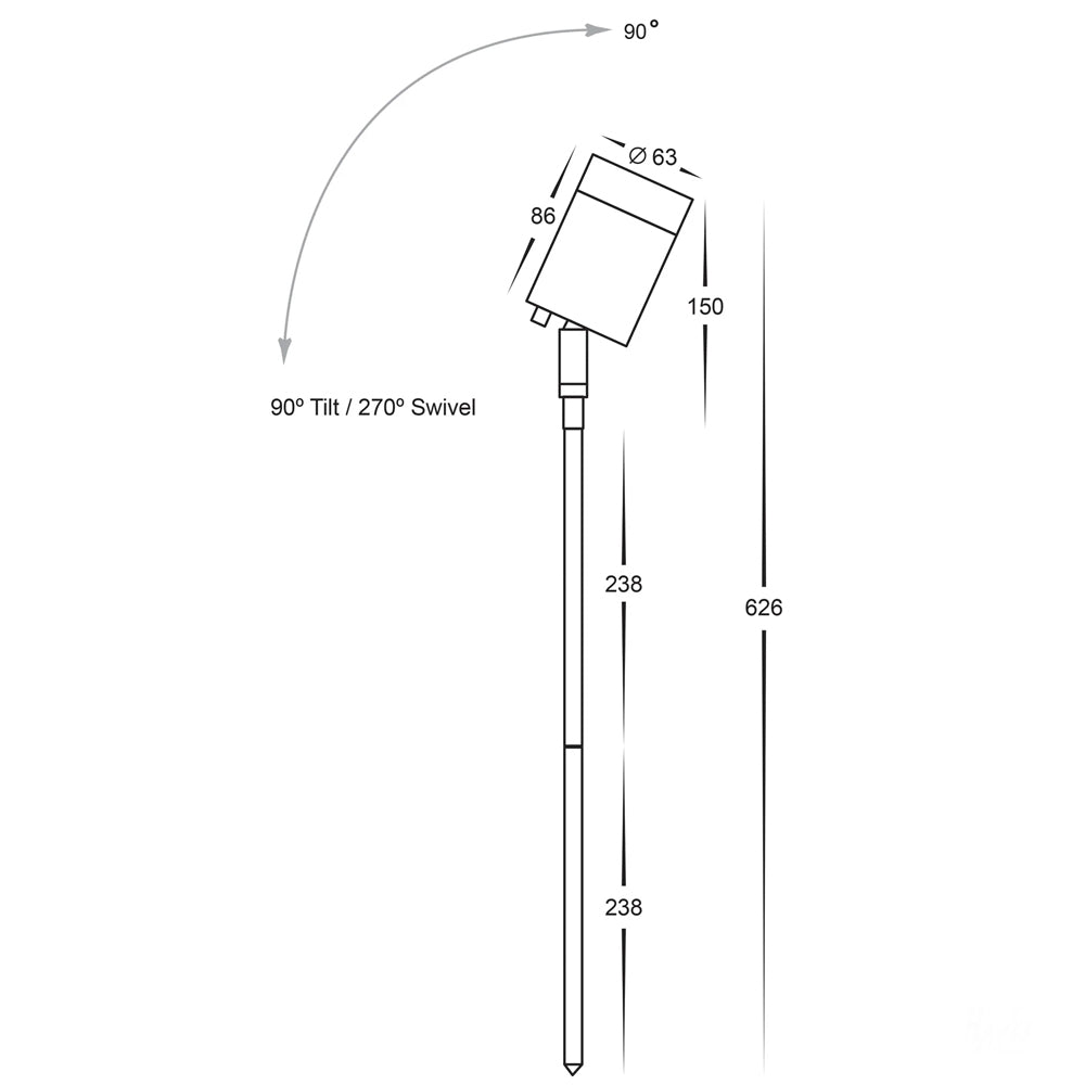 Havit Pointe Adjustable LED Garden Spike Lights