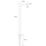 Pro Light Club Black Aluminium L Shaped Path Light