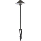 Pro Light Club Brass Medium Shaded Path Light
